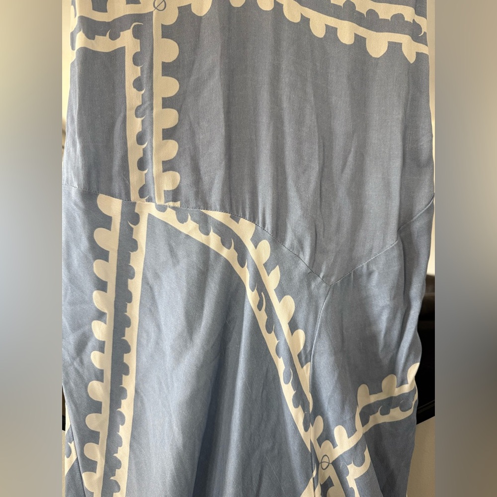 NWT Mon Renn Serape Dress Blue Postcards Size Small - Picture 3 of 14